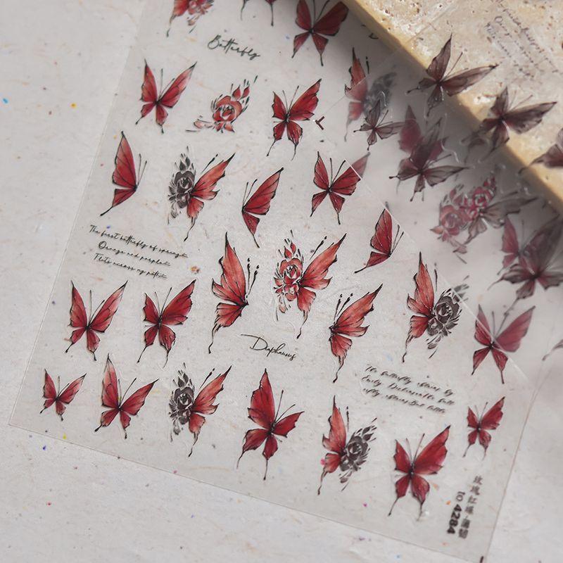 Retro Style Black Rose Butterfly Nail Stickers Black and White Lines Easiest for Match Liquid Cut Out Plaid Nail Back Glue Rose Red Butterfly TO4284 thin tough
Retro Style Black Rose Butterfly Nail Stickers Black and White Lines Easiest for Match Liquid Cut Out Plaid Nail Back Glue Rose Red Butterfly TO4284 thin tough