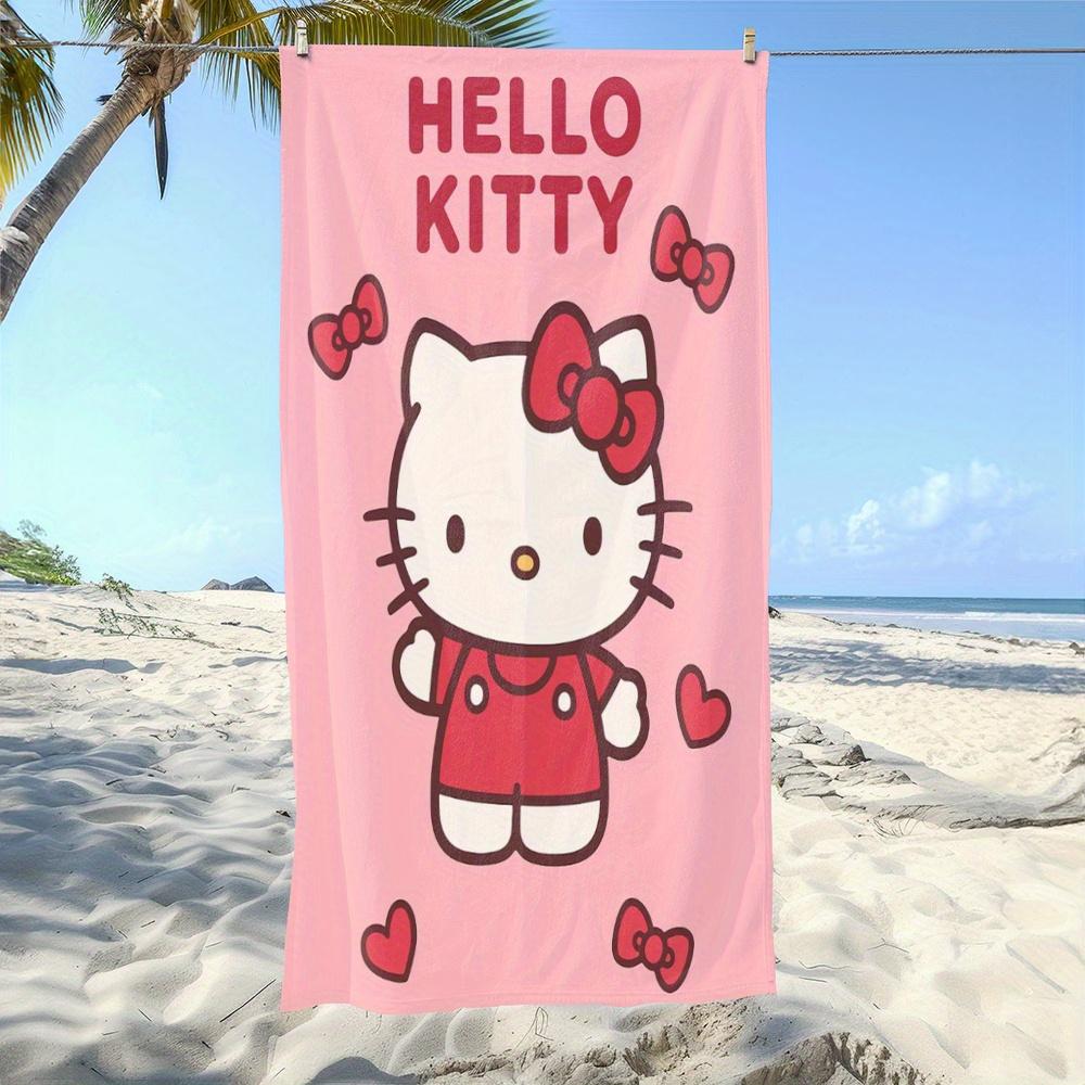 1pc Sanrio Hello Kitty Beach Towel Polyester - Lightweight Quick Dry Soft Swimming Travel Towel, Red Bow Heart Pattern, Unisex W30*H60(CM)
1pc Sanrio Hello Kitty Beach Towel Polyester - Lightweight Quick Dry Soft Swimming Travel Towel, Red Bow Heart Pattern, Unisex W30*H60(CM)