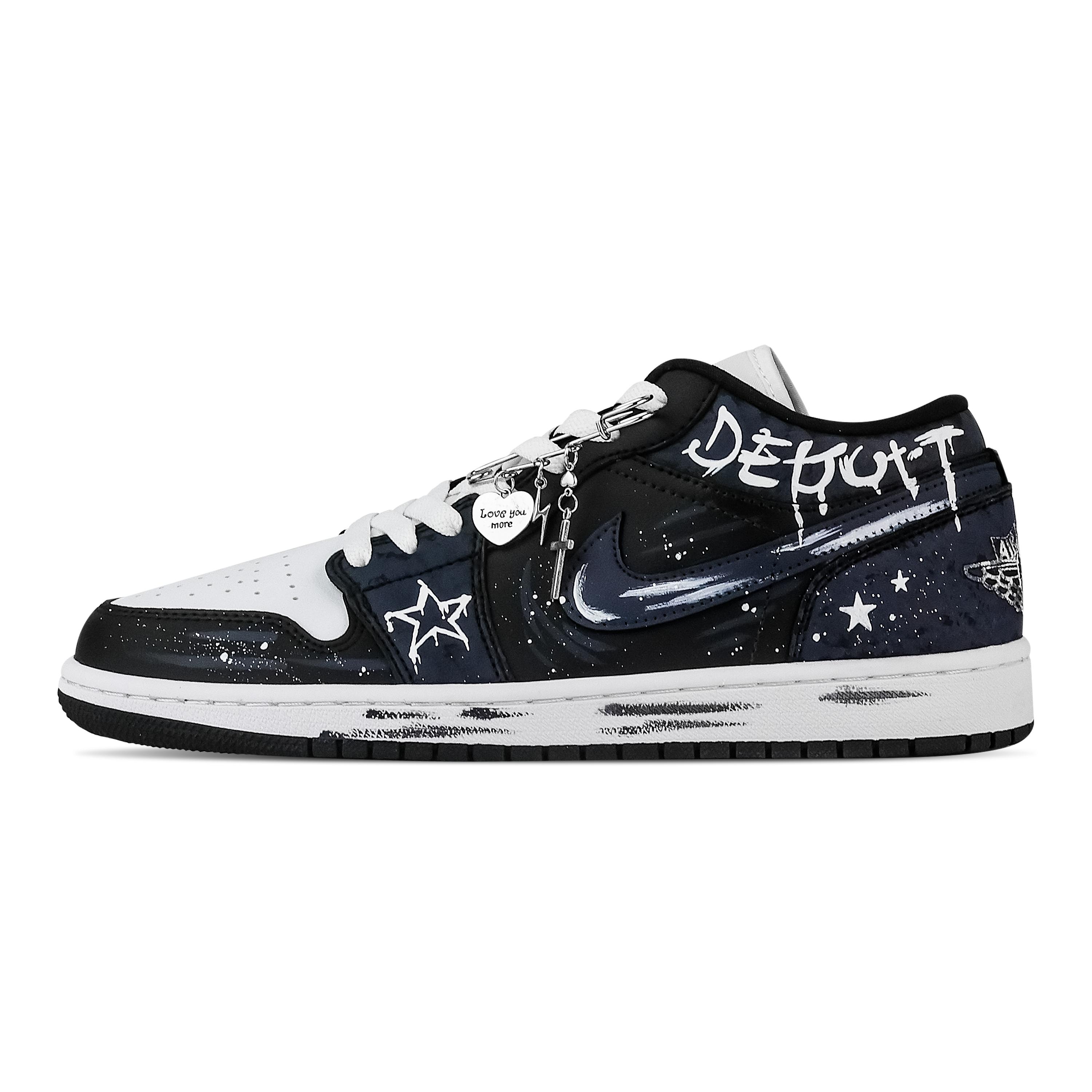 Jordan Air Jordan 1 Starry Sky Reverse Trail Low top Vintage Basketball Shoes Unisex Navy Blue DC0774-101(Team773-) 45
Jordan Air Jordan 1 Starry Sky Reverse Trail Low top Vintage Basketball Shoes Unisex Navy Blue DC0774-101(Team773-) 45