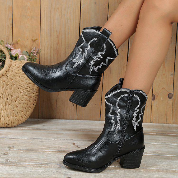 2023 Autumn/Winter Plus Size Fashion Women s Chunky Heel Embroidered Slip-on Knight Ankle Boots Size 38 чёрный
2023 Autumn/Winter Plus Size Fashion Women s Chunky Heel Embroidered Slip-on Knight Ankle Boots Size 38 чёрный
