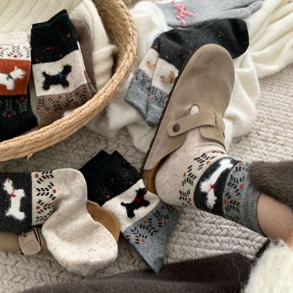 5Pairs Winter Plush Socks Cartoon Dog Thicken Warm Socks Fashion Wool Lattice Socks Women Dog 5Pairs
5Pairs Winter Plush Socks Cartoon Dog Thicken Warm Socks Fashion Wool Lattice Socks Women Dog 5Pairs