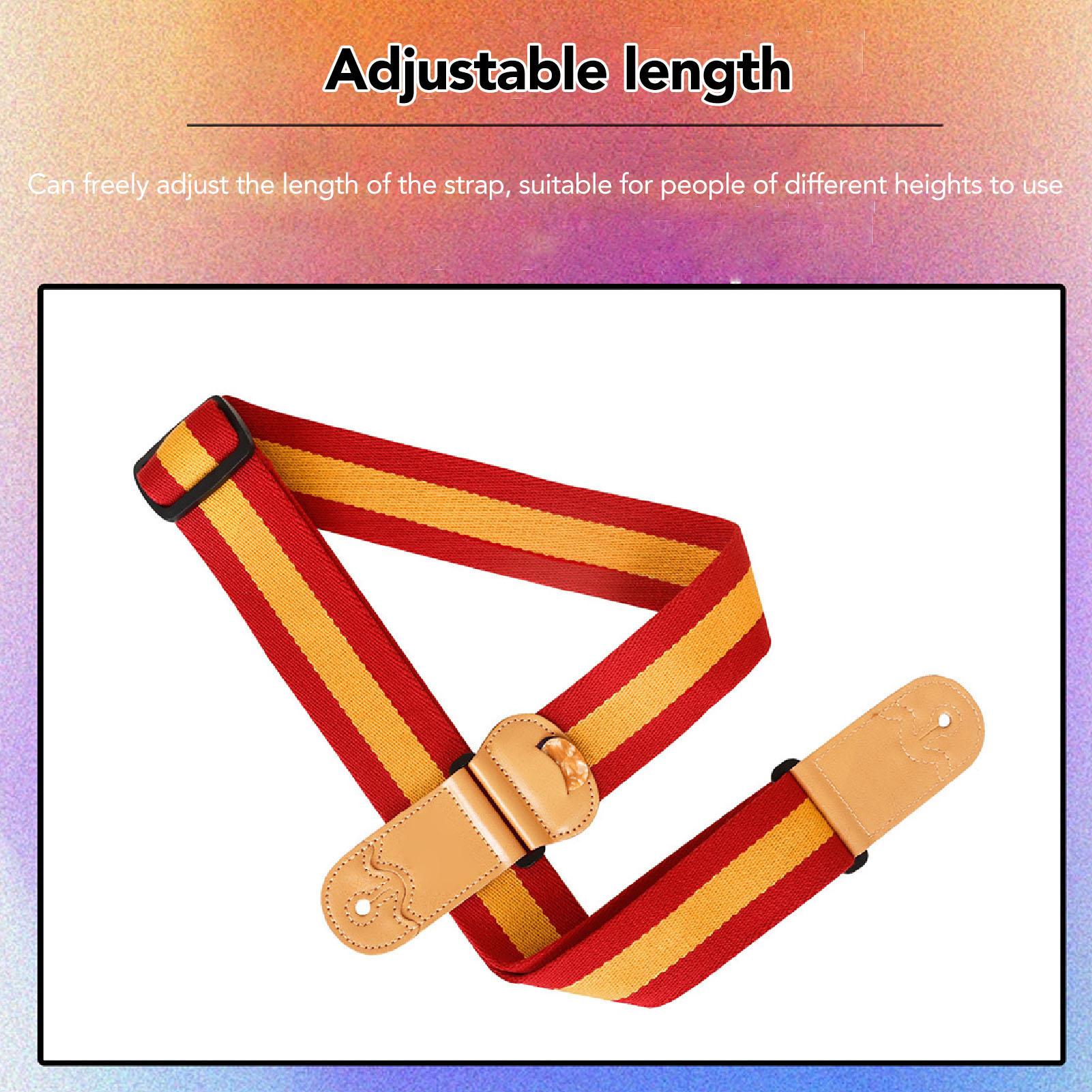 Радужный гитарный ремень регулируемой длины, расширенный гитарный ремень с карманом для медиаторов для укулеле, бас-гитары
Радужный гитарный ремень регулируемой длины, расширенный гитарный ремень с карманом для медиаторов для укулеле, бас-гитары