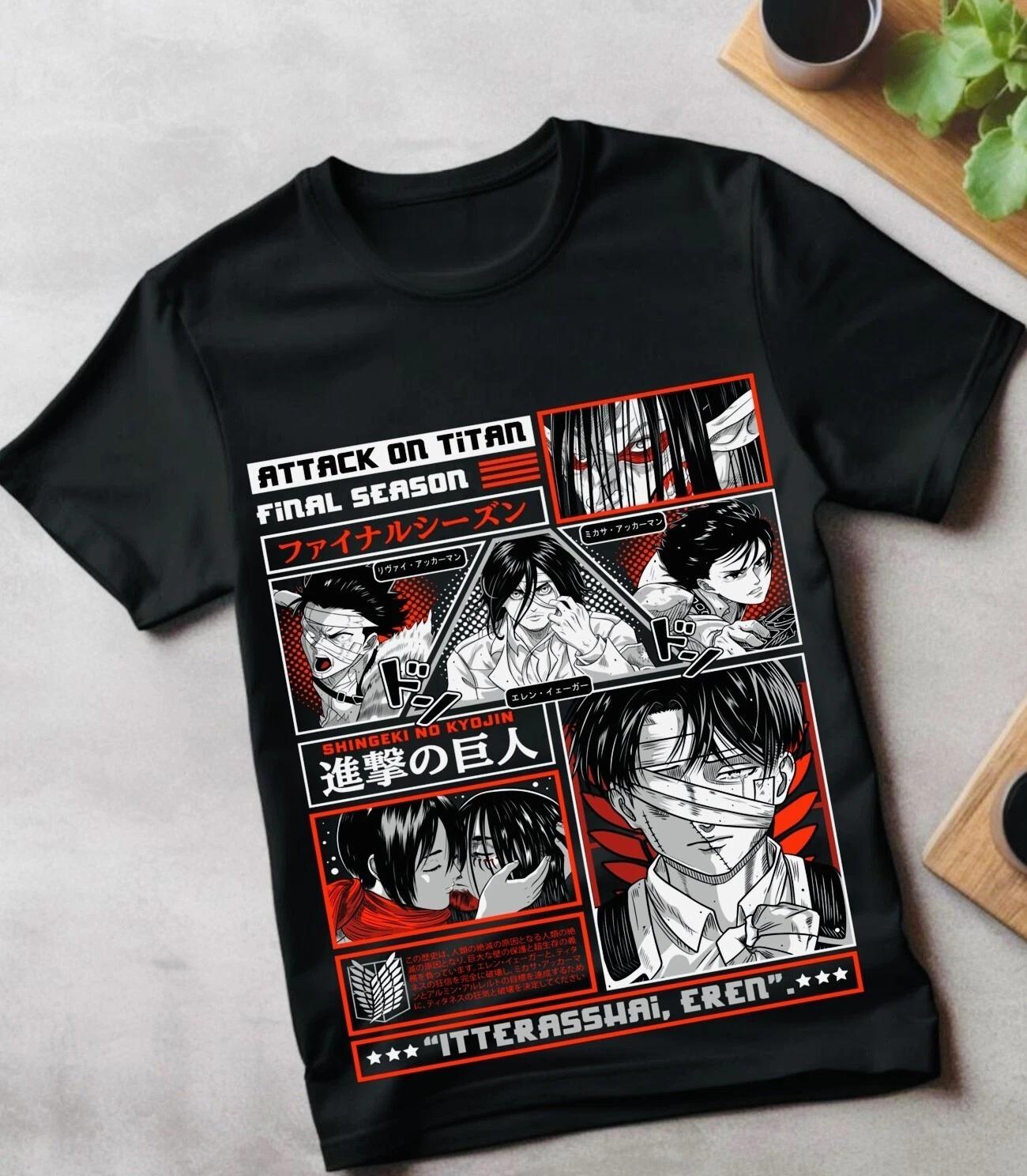 Attack on Titan Eren Mikasa Levi Manga Panel Collage Retro Anime Graphic T Shirt Streetwear Cotton Oversized Tee S разноцветный
Attack on Titan Eren Mikasa Levi Manga Panel Collage Retro Anime Graphic T Shirt Streetwear Cotton Oversized Tee S разноцветный