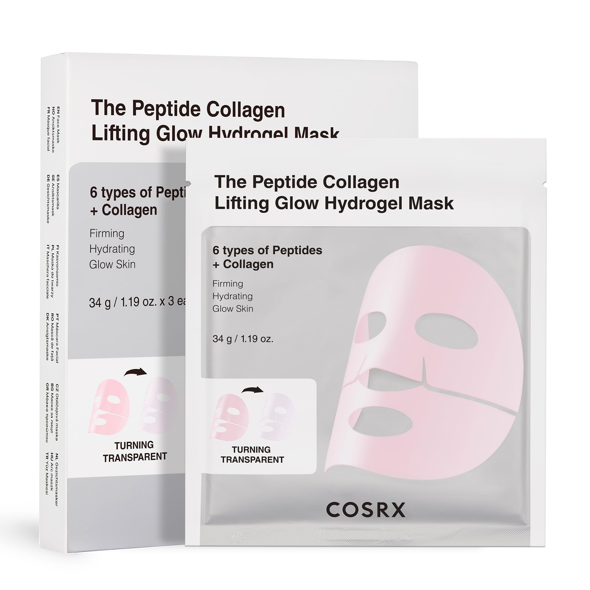 COSRX The Peptide Collagen Hydrogel Pack Маска-пак Пак 3 листа Эластичность Сияние Увлажнение Лифтинг Коллагеновая маска Гелевая маска Протестировано на теле человека COSRX розовый
COSRX The Peptide Collagen Hydrogel Pack Маска-пак Пак 3 листа Эластичность Сияние Увлажнение Лифтинг Коллагеновая маска Гелевая маска Протестировано на теле человека COSRX розовый