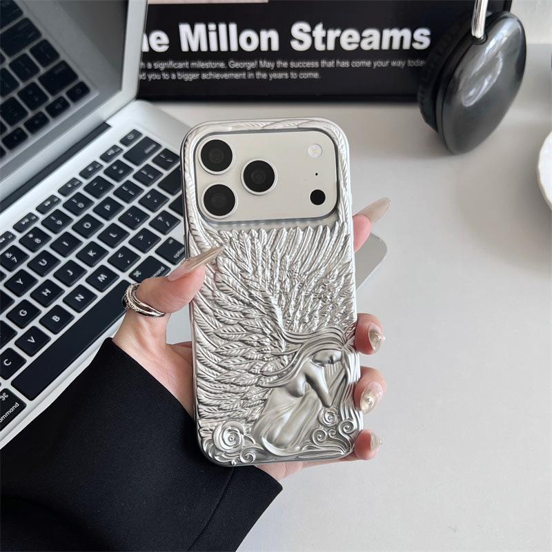 3D Electroplated Angel Wings Case for iPhone 17 Pro Max, Frosted Skin Feel, Soft Apple 16/15 Cover iPhone 14 Pro
3D Electroplated Angel Wings Case for iPhone 17 Pro Max, Frosted Skin Feel, Soft Apple 16/15 Cover iPhone 14 Pro