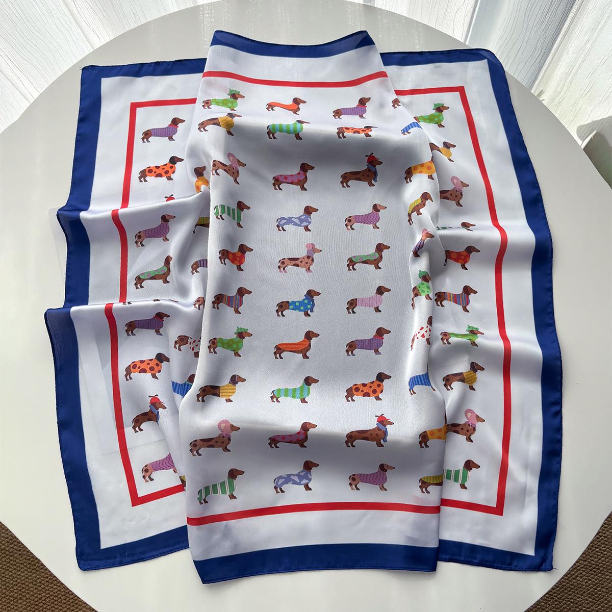 Imitation Silk Scarves Bandanas Cotton Dog Printed Square Scarf For Women StylishLuxury Hijab Neckerchief Elegant Shawl Wraps
Imitation Silk Scarves Bandanas Cotton Dog Printed Square Scarf For Women StylishLuxury Hijab Neckerchief Elegant Shawl Wraps