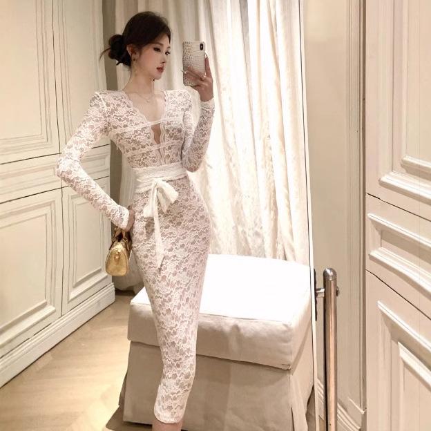 2025 Spring Celebrity V-neck Slimming Lace Midi Dress with Bow Tie Waist S білий
2025 Spring Celebrity V-neck Slimming Lace Midi Dress with Bow Tie Waist S білий