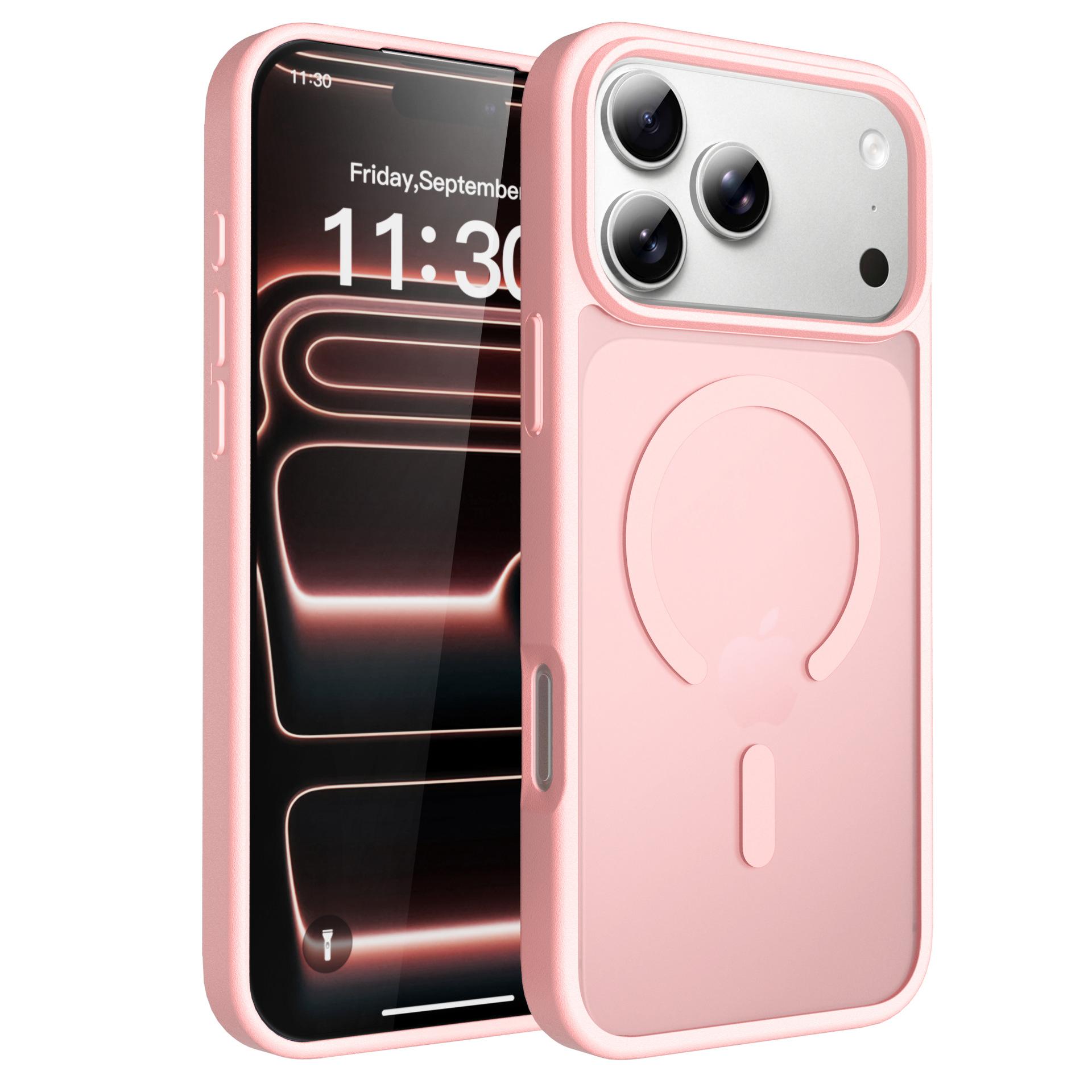 Подходит для чехла для мобильного телефона Apple 17pm, магнитный, 16pro, ощущение кожи, противоударный, Iphone15promax, матовый защитный чехол iPhone17 розовый
Подходит для чехла для мобильного телефона Apple 17pm, магнитный, 16pro, ощущение кожи, противоударный, Iphone15promax, матовый защитный чехол iPhone17 розовый