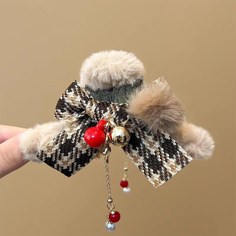 Red Year Hair Accessories Plush Clip Female Autumn And Winter Bow Hairpin Shark Clip Headdress зелёный
Red Year Hair Accessories Plush Clip Female Autumn And Winter Bow Hairpin Shark Clip Headdress зелёный