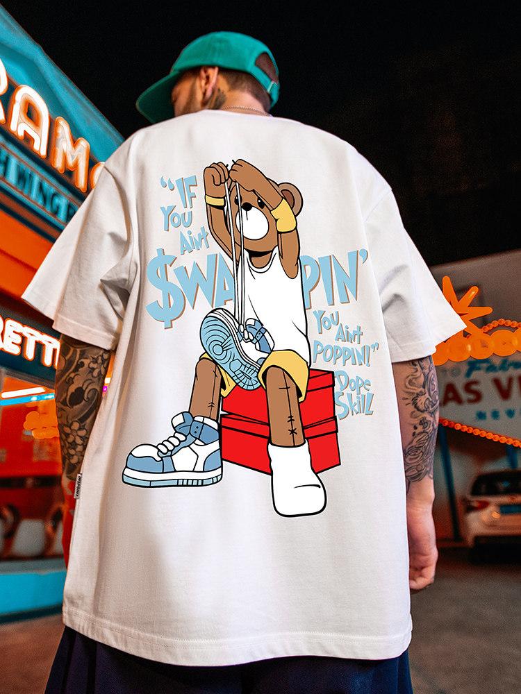 2026 Ins Extremely Popular Couples Outfit American Retro Spoof Bear Shortsleeved Tshirt Mens Trendy Halfsleeved Shirt 4XL
2026 Ins Extremely Popular Couples Outfit American Retro Spoof Bear Shortsleeved Tshirt Mens Trendy Halfsleeved Shirt 4XL