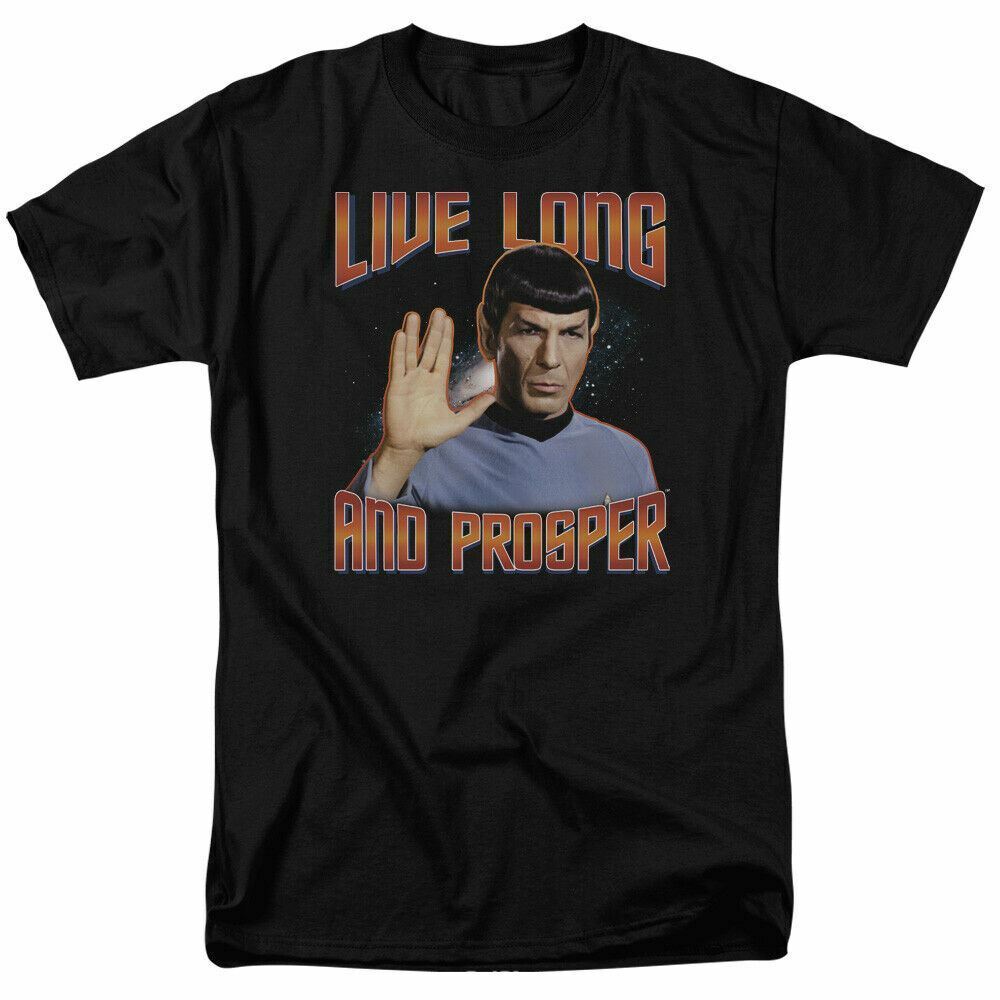 Классическая футболка Star Trek Live Long And Prosper Sci Fi Tv, черная футболка унисекс
Классическая футболка Star Trek Live Long And Prosper Sci Fi Tv, черная футболка унисекс