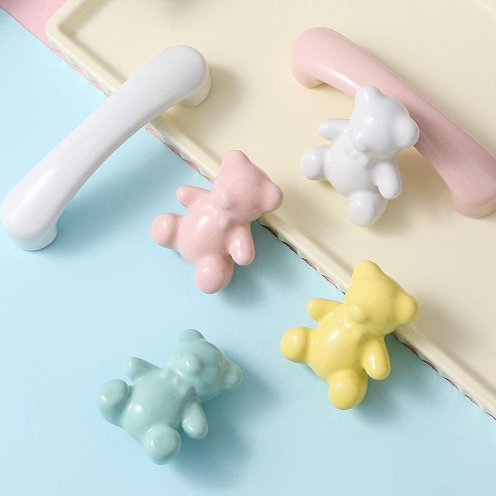 Single Hole Drawer Handles Cartoon Knob Simple Handle Cute Ceramic Bear Handle Closet зелений
Single Hole Drawer Handles Cartoon Knob Simple Handle Cute Ceramic Bear Handle Closet зелений
