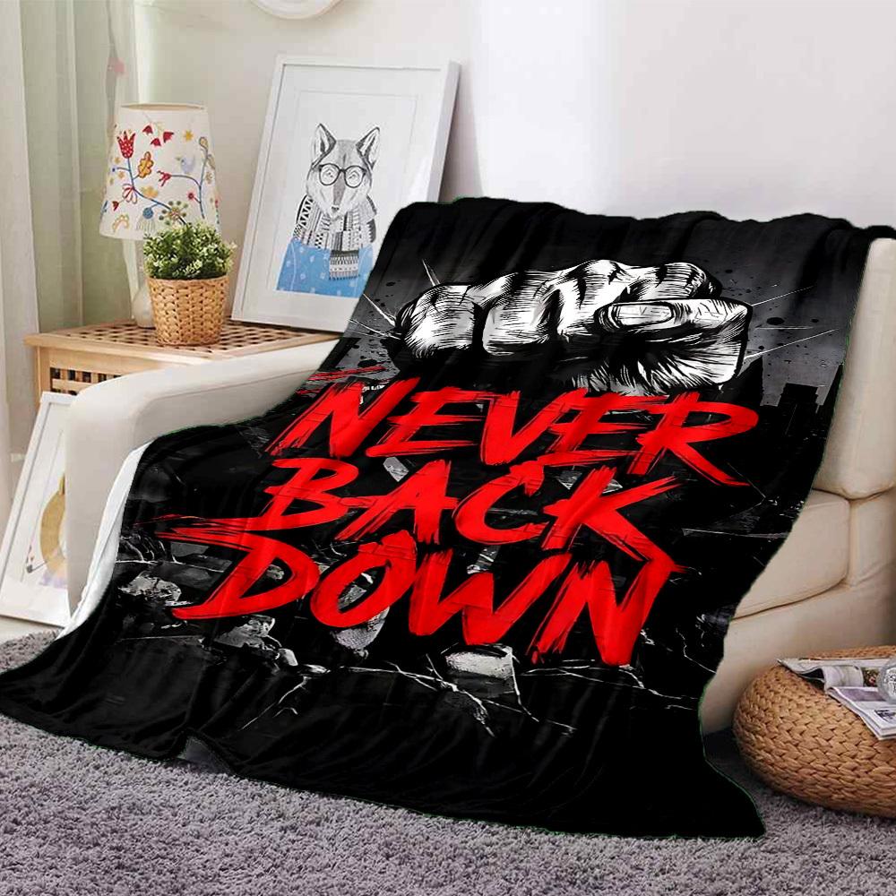 1pc Never Back Down Themed Printed Soft and Comfortable Home Blanket, Small Throw Blanket, Nap Blanket, Suitable as a Gift l053 80cmx120cm(31inx47in)
1pc Never Back Down Themed Printed Soft and Comfortable Home Blanket, Small Throw Blanket, Nap Blanket, Suitable as a Gift l053 80cmx120cm(31inx47in)
