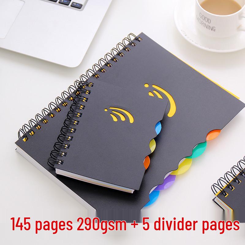 Business Spiral Notebook - Thickened A4 Side-Flip with PP Cover, Office Classification Memo Pad, Stationery Notebook - Available in B5 and A5 Sizes A6
Business Spiral Notebook - Thickened A4 Side-Flip with PP Cover, Office Classification Memo Pad, Stationery Notebook - Available in B5 and A5 Sizes A6