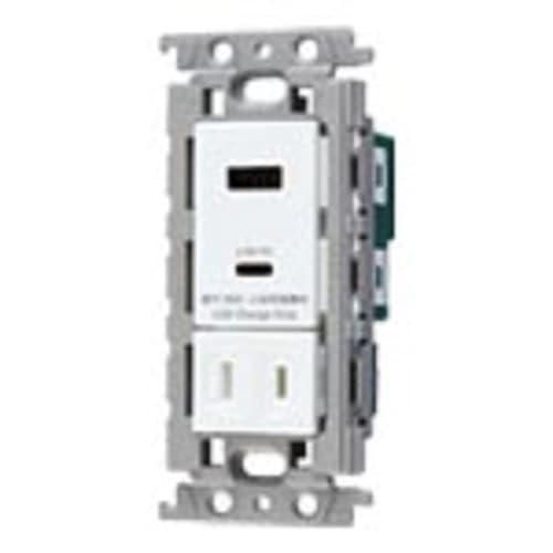 Panasonic Cosmo Series Wide 21 Embedded Charging USB Outlet 2 Ports 18W USB-A/C with Door Outlet White WTF147740W
Panasonic Cosmo Series Wide 21 Embedded Charging USB Outlet 2 Ports 18W USB-A/C with Door Outlet White WTF147740W