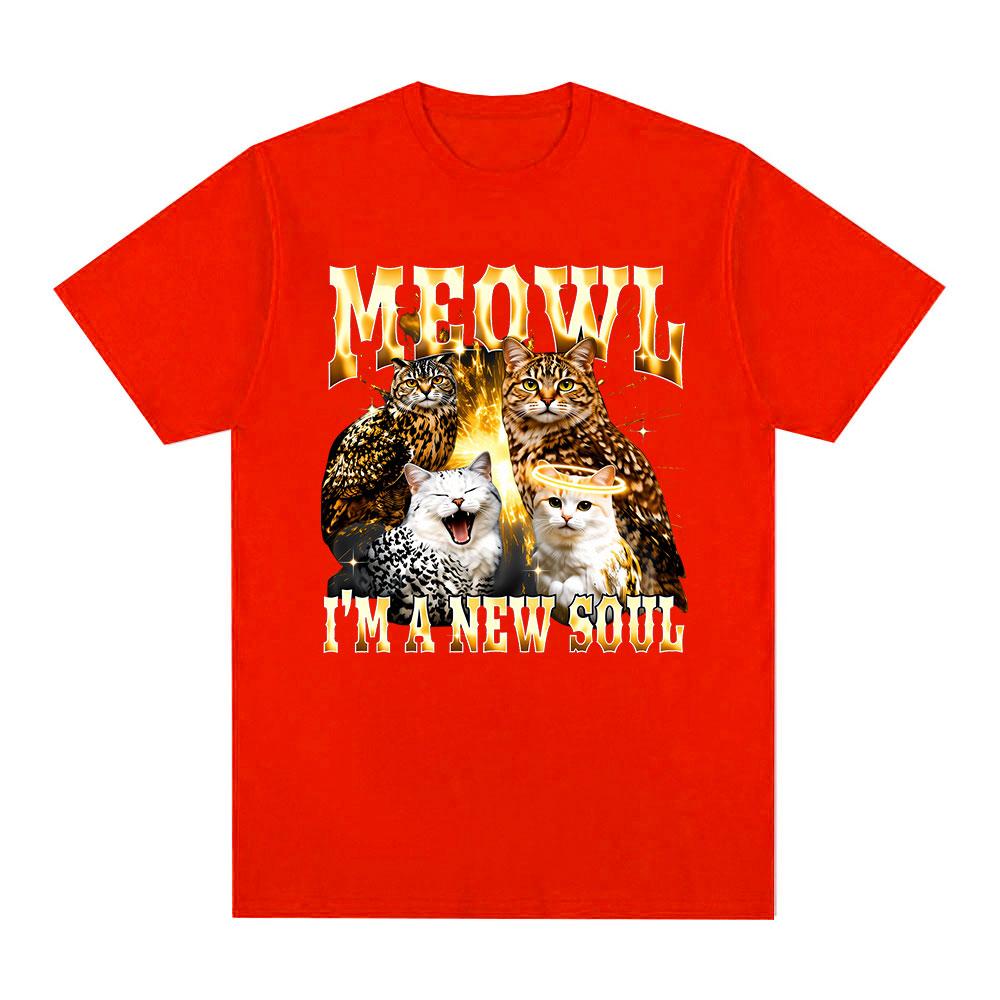 Meowl Cat Owl Funny Meme Im A New Soul Graphic Tshirts Women Clothing Fashion Harajuku Short Sleeves Cotton Casual T Shirts 2XL
Meowl Cat Owl Funny Meme Im A New Soul Graphic Tshirts Women Clothing Fashion Harajuku Short Sleeves Cotton Casual T Shirts 2XL