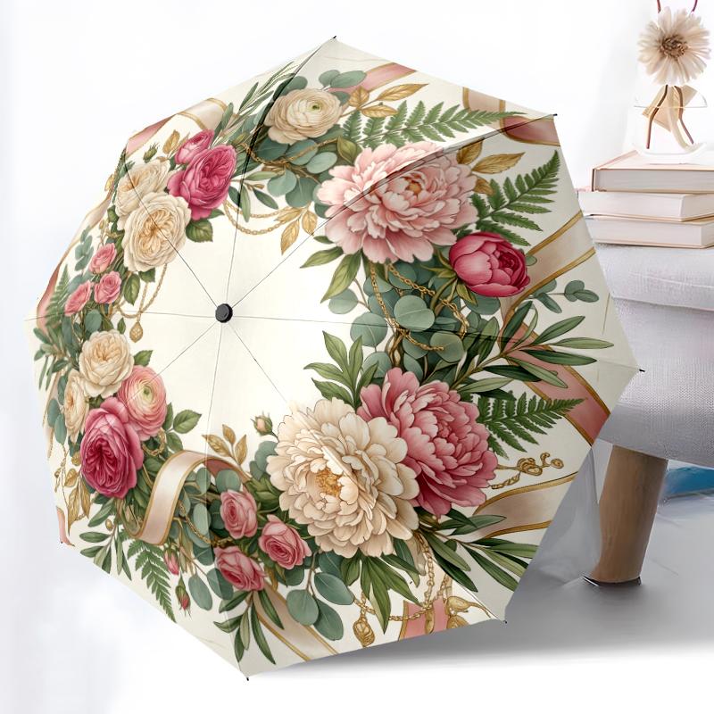 1pc Sturdy 8-Bone Auto Umbrella, Purple Rose Flowers Umbrella, Digital Printed, Foldable Umbrella for On-the-Go Outdoor Use
1pc Sturdy 8-Bone Auto Umbrella, Purple Rose Flowers Umbrella, Digital Printed, Foldable Umbrella for On-the-Go Outdoor Use