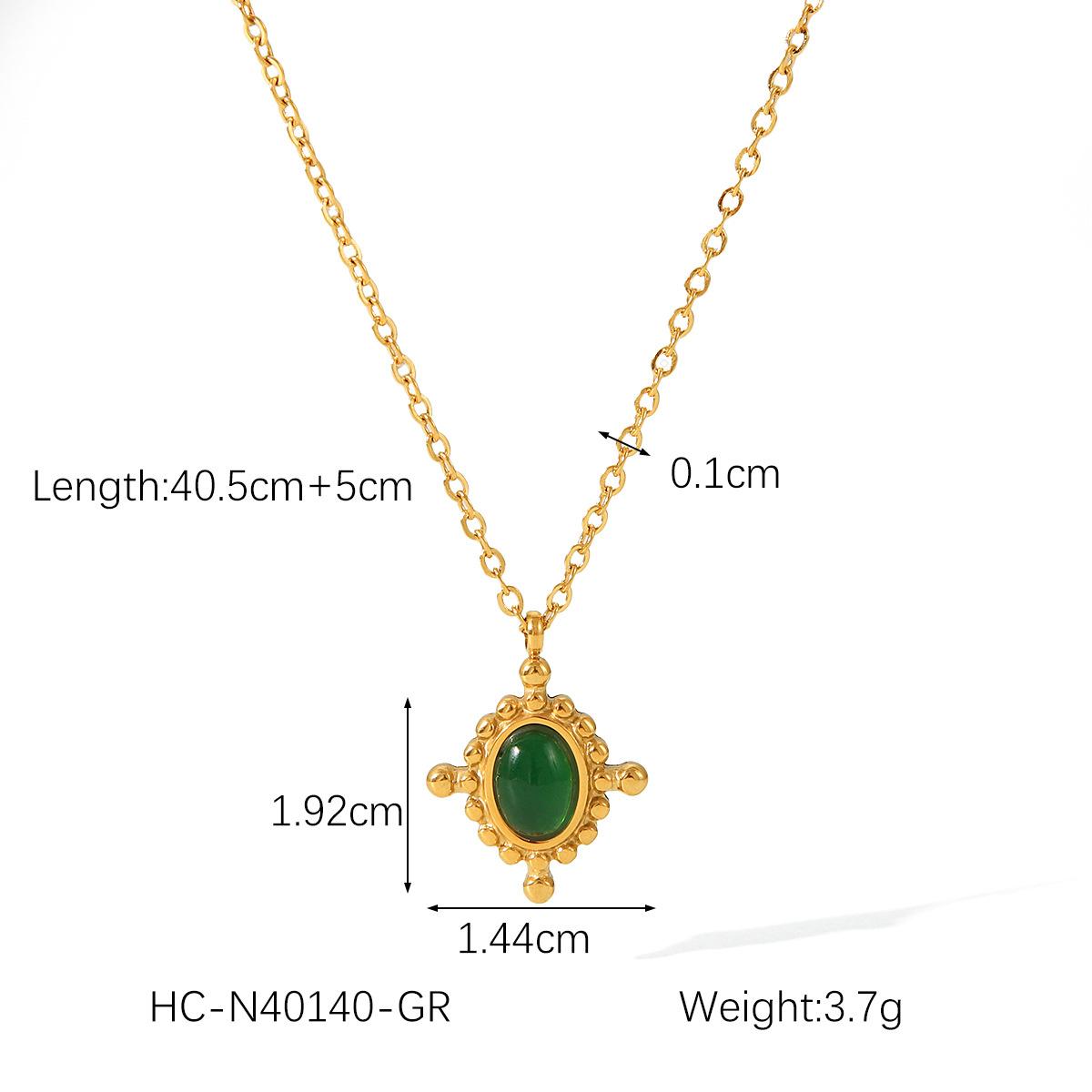 Same Style Titanium Steel Necklace Cross Pendant Inlaid with Semi-Precious Stones Fashionable Versatile Necklace for Women зелений
Same Style Titanium Steel Necklace Cross Pendant Inlaid with Semi-Precious Stones Fashionable Versatile Necklace for Women зелений