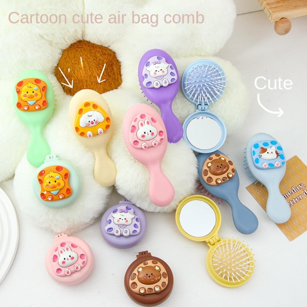 Korean Style Cartoon 2 in 1 Comb Mirror Set Anti Static Mini Foldable Hair Brush Hair Styling
Korean Style Cartoon 2 in 1 Comb Mirror Set Anti Static Mini Foldable Hair Brush Hair Styling