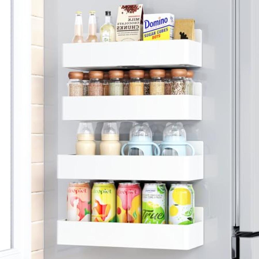 Magnetic Spice Rack for Refrigerator Kitchen Organizer and Storage Shelf White 4 Pack Magnetic Strong Hold Compact Design Rustp United States
Magnetic Spice Rack for Refrigerator Kitchen Organizer and Storage Shelf White 4 Pack Magnetic Strong Hold Compact Design Rustp United States