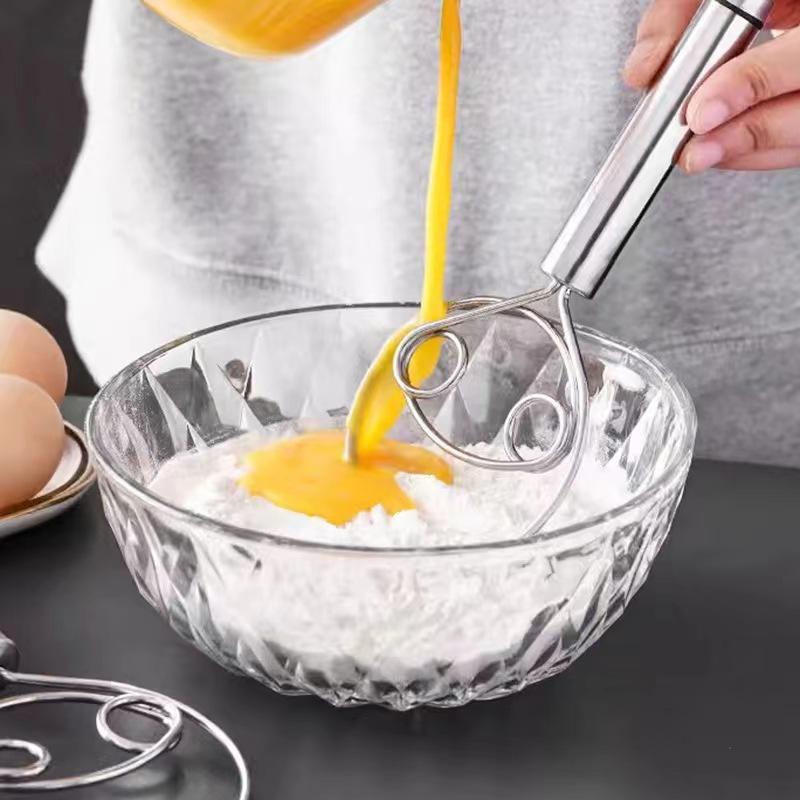 Non-stick Quick Egg Beater Bread Pastry Stainless Steel Dough Whisk Egg Mixer Hand Mixer Artisan Blender Kitchen Baking Tools 21.8x8cm
Non-stick Quick Egg Beater Bread Pastry Stainless Steel Dough Whisk Egg Mixer Hand Mixer Artisan Blender Kitchen Baking Tools 21.8x8cm