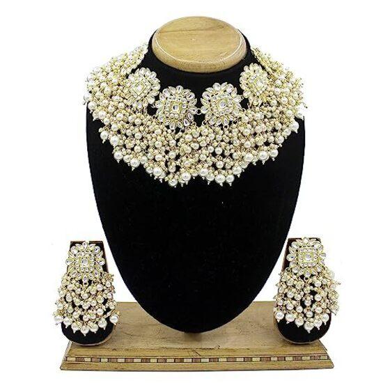 Женское белое жемчужное свадебное ожерелье, ювелирные изделия, колье, наборы 
Женское белое жемчужное свадебное ожерелье, ювелирные изделия, колье, наборы