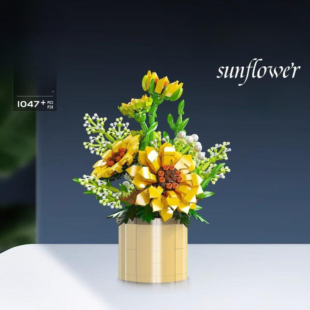 MOC Handmade Sunflower Flower Potted Plant Building Blocks Set Living Room Ornaments Idea Toys For ChildrenGirls Birthday Gifts Paper Instruction
MOC Handmade Sunflower Flower Potted Plant Building Blocks Set Living Room Ornaments Idea Toys For ChildrenGirls Birthday Gifts Paper Instruction