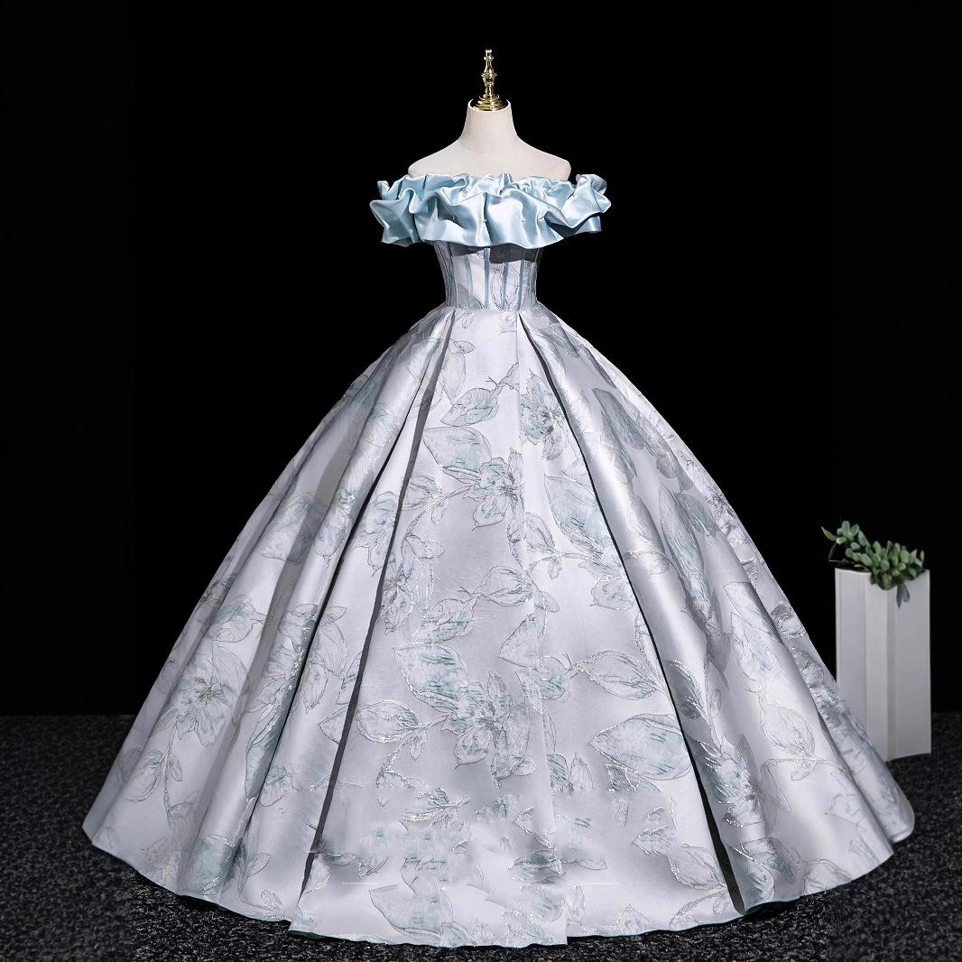 Blue One-Shoulder Fluffy Evening Gown for High School Graduation or Art Ceremony. S морська хвиля
Blue One-Shoulder Fluffy Evening Gown for High School Graduation or Art Ceremony. S морська хвиля