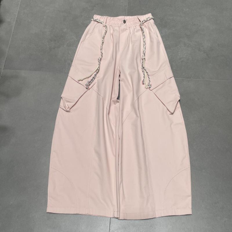 2026 Spring Pure Cotton High Waist Cargo Pants with Large Pockets and Wide Legs M (No Waist Rope) светло-розовый
2026 Spring Pure Cotton High Waist Cargo Pants with Large Pockets and Wide Legs M (No Waist Rope) светло-розовый