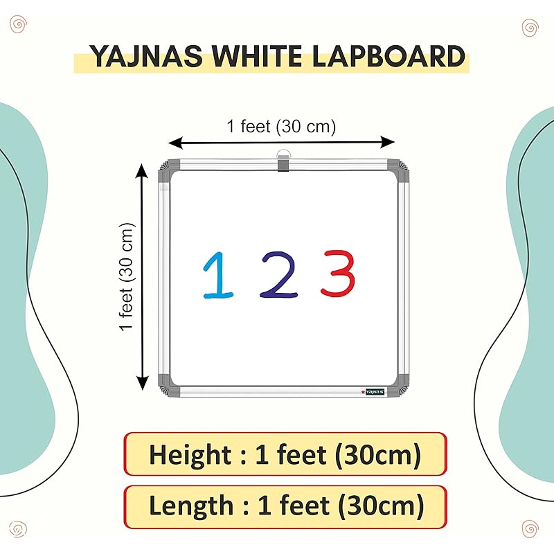 Yajnas 1X1 Feet /28X28 Cm Non Magnetic White Board With Chalk Board, Heavy-Duty Aluminium Frame, Green White Board (Pack 1x1 Feet белый
Yajnas 1X1 Feet /28X28 Cm Non Magnetic White Board With Chalk Board, Heavy-Duty Aluminium Frame, Green White Board (Pack 1x1 Feet белый