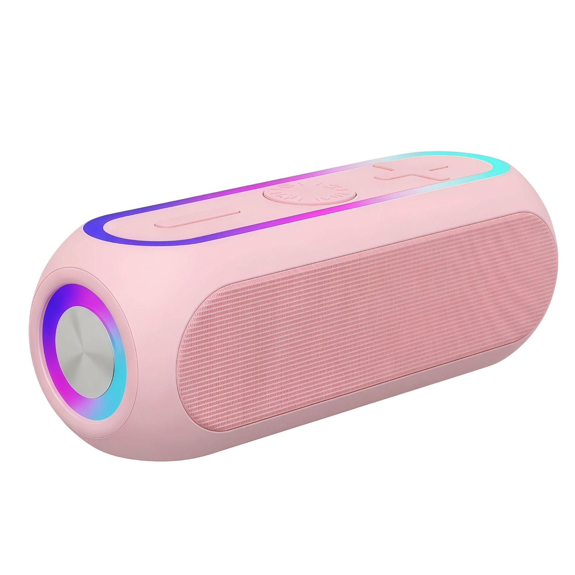 New Bluetooth Outdoor Portable Subwoofer with Card Slot рожевий
New Bluetooth Outdoor Portable Subwoofer with Card Slot рожевий