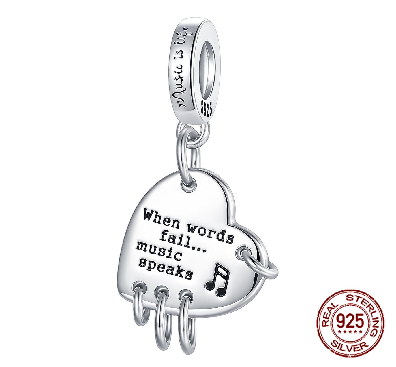copper When Words Fail Music Speaks Pendant musical notation Compatible With Authentic Charm Bracelets Women Do It Yourself Jewellery Gift
copper When Words Fail Music Speaks Pendant musical notation Compatible With Authentic Charm Bracelets Women Do It Yourself Jewellery Gift