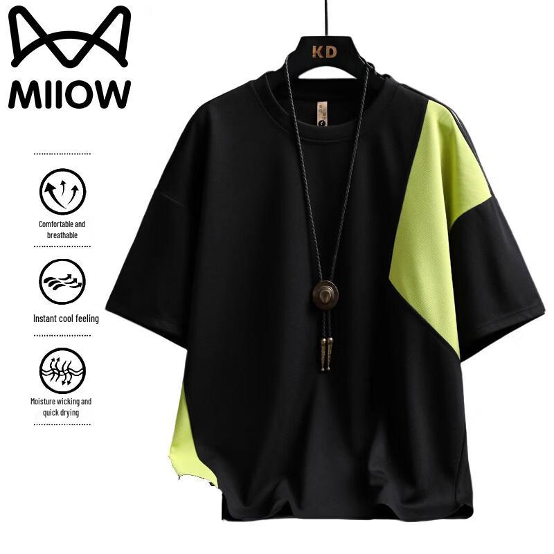 MiiOW Men s Casual Two-Tone Patchwork Short Sleeve T-Shirt 3XL
MiiOW Men s Casual Two-Tone Patchwork Short Sleeve T-Shirt 3XL