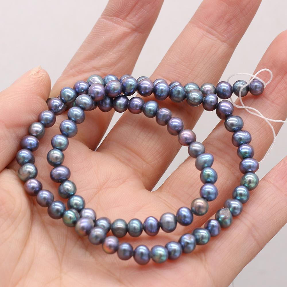 1String, Near Round Pearl 4-5mm, Fashion Women Natural Freshwater Pearl Beads for Jewelry Making DIY Crafts, Luxury Bulk Gifts 36cm 1String/4-5mm-36cm чёрный
1String, Near Round Pearl 4-5mm, Fashion Women Natural Freshwater Pearl Beads for Jewelry Making DIY Crafts, Luxury Bulk Gifts 36cm 1String/4-5mm-36cm чёрный