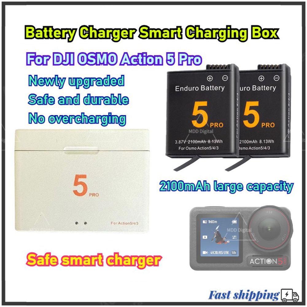 Для Dji Action 5 Pro 2100mAh литий-ионный аккумулятор, зарядное устройство с двумя слотами для хранения аксессуаров для камеры Action 5 Pro
Для Dji Action 5 Pro 2100mAh литий-ионный аккумулятор, зарядное устройство с двумя слотами для хранения аксессуаров для камеры Action 5 Pro