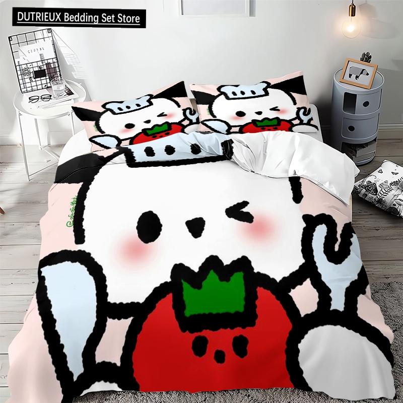 Пододеяльник Pochacco с милыми японскими персонажами из аниме, комплект постельного белья с рисунком в виде стеганого одеяла, комплект постельного белья с декором в полный размер l EU single(135x200cm)
Пододеяльник Pochacco с милыми японскими персонажами из аниме, комплект постельного белья с рисунком в виде стеганого одеяла, комплект постельного белья с декором в полный размер l EU single(135x200cm)