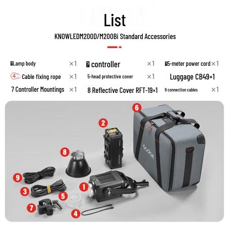 Godox M200BI Bi-color LED Video Light
Godox M200BI Bi-color LED Video Light