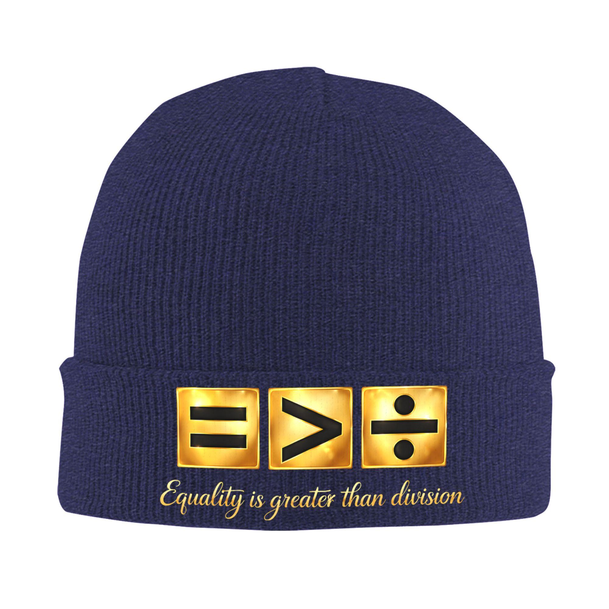 Equality is Greater Than Division Black History Month Beanie Hats Knit Hat Unisex Thermal Elastic Caps Autumn Winter Bonnet Hats One Size
Equality is Greater Than Division Black History Month Beanie Hats Knit Hat Unisex Thermal Elastic Caps Autumn Winter Bonnet Hats One Size