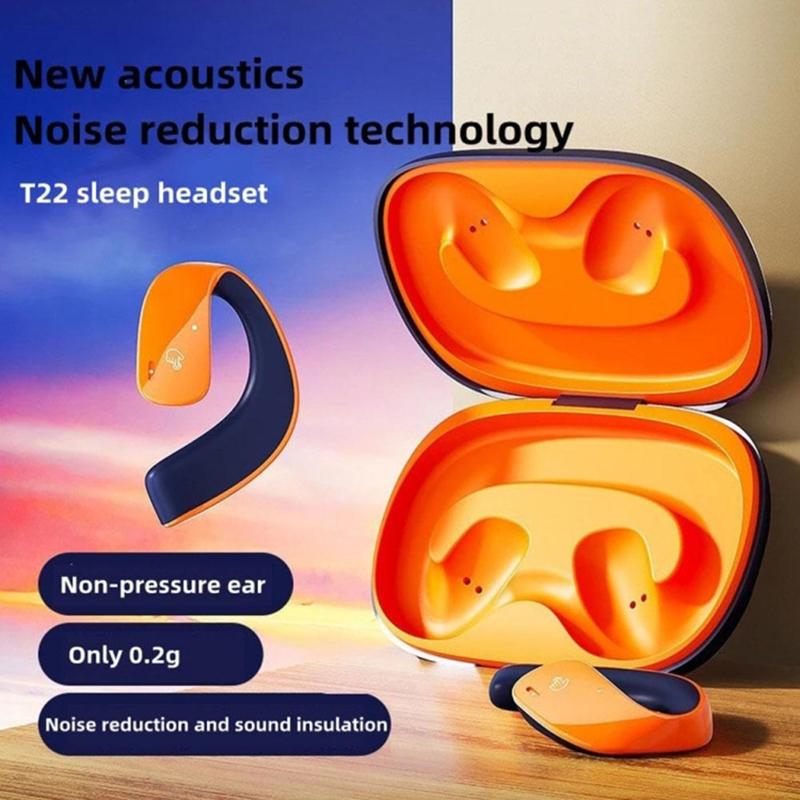 T22 Open Ear TWS Bone Conduction Wireless Headphones Music Sports Bluetooth-compatible Earphone with Mic Orange+Blue
T22 Open Ear TWS Bone Conduction Wireless Headphones Music Sports Bluetooth-compatible Earphone with Mic Orange+Blue
