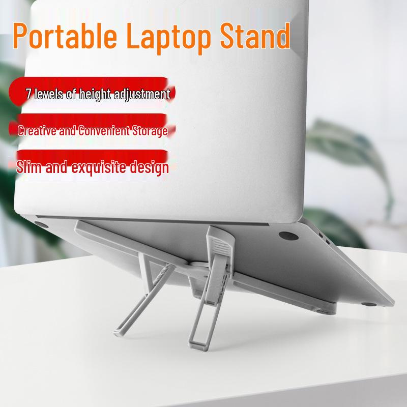 Складная пластиковая подставка для ноутбука: Портативная, регулируемая по высоте охлаждающая подставка чёрный
Складная пластиковая подставка для ноутбука: Портативная, регулируемая по высоте охлаждающая подставка чёрный