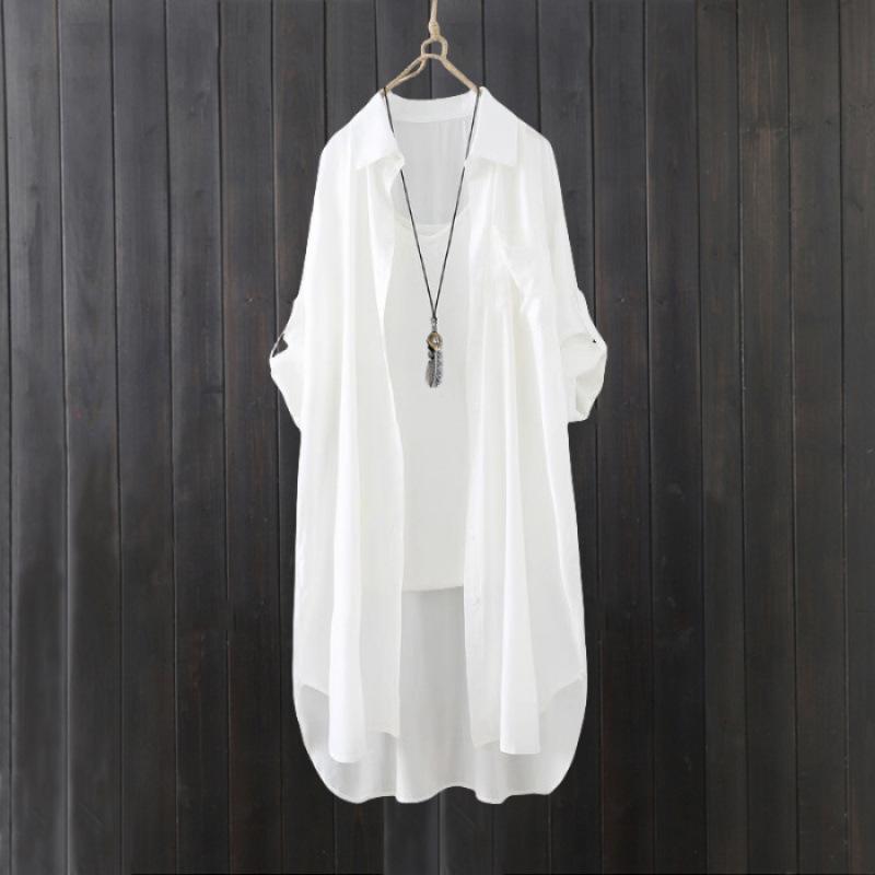 Plus Size 1XL-5XL Casual Blouse Women s Plus Solid Button Up Roll Up Sleeve Slight Stretch Blouse 3XL білий
Plus Size 1XL-5XL Casual Blouse Women s Plus Solid Button Up Roll Up Sleeve Slight Stretch Blouse 3XL білий