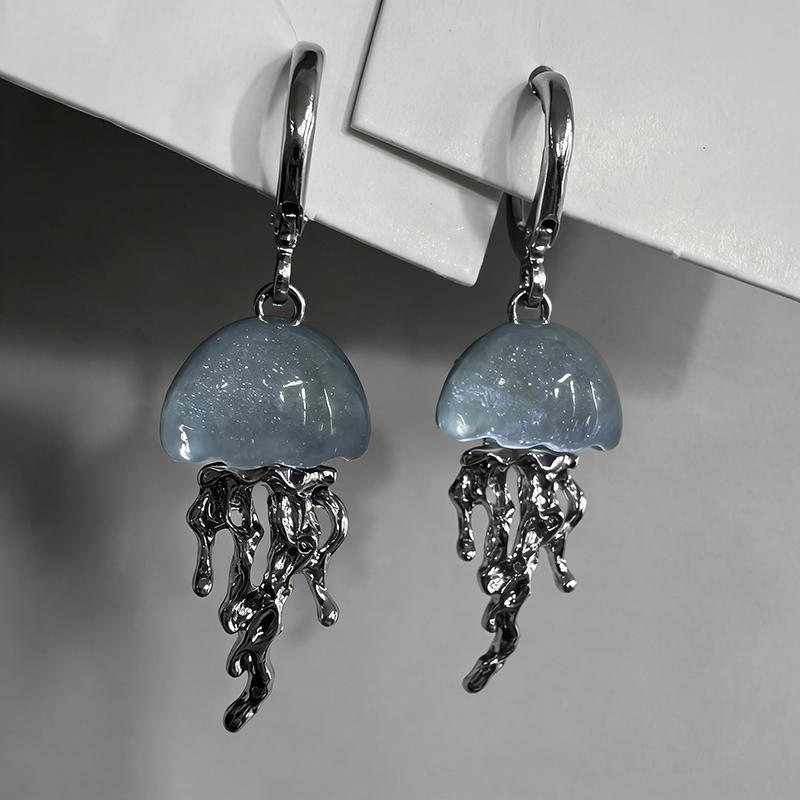 2026 Creative Blue Resin Jellyfish Hoop Earrings for Women Unique Aesthetic Charm 2000S Harajuku Emo Vintage Zircon Accessories
2026 Creative Blue Resin Jellyfish Hoop Earrings for Women Unique Aesthetic Charm 2000S Harajuku Emo Vintage Zircon Accessories