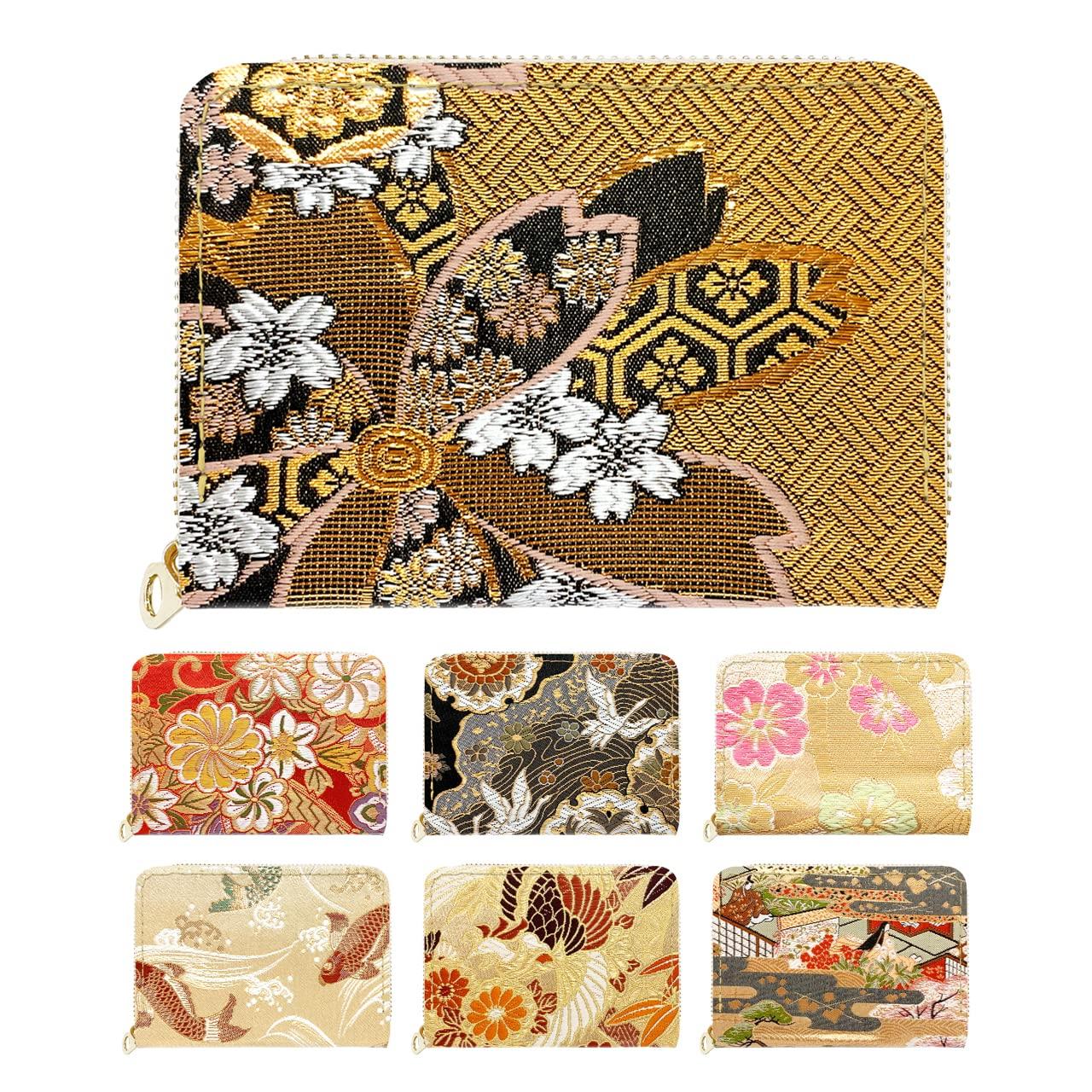 Nishijin Ori Kimono Pine Mini Wallet Wallet Card Storage Japanese Style Wallet Compact Japanese Pattern Embroidery Wallet (Ajiroji Maizakura)
Nishijin Ori Kimono Pine Mini Wallet Wallet Card Storage Japanese Style Wallet Compact Japanese Pattern Embroidery Wallet (Ajiroji Maizakura)