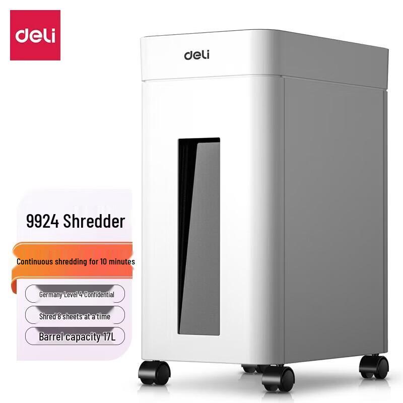 Deli 9924 P-4 Cross-Cut Shredder for Office & Home CN plug (adapter included)
Deli 9924 P-4 Cross-Cut Shredder for Office & Home CN plug (adapter included)