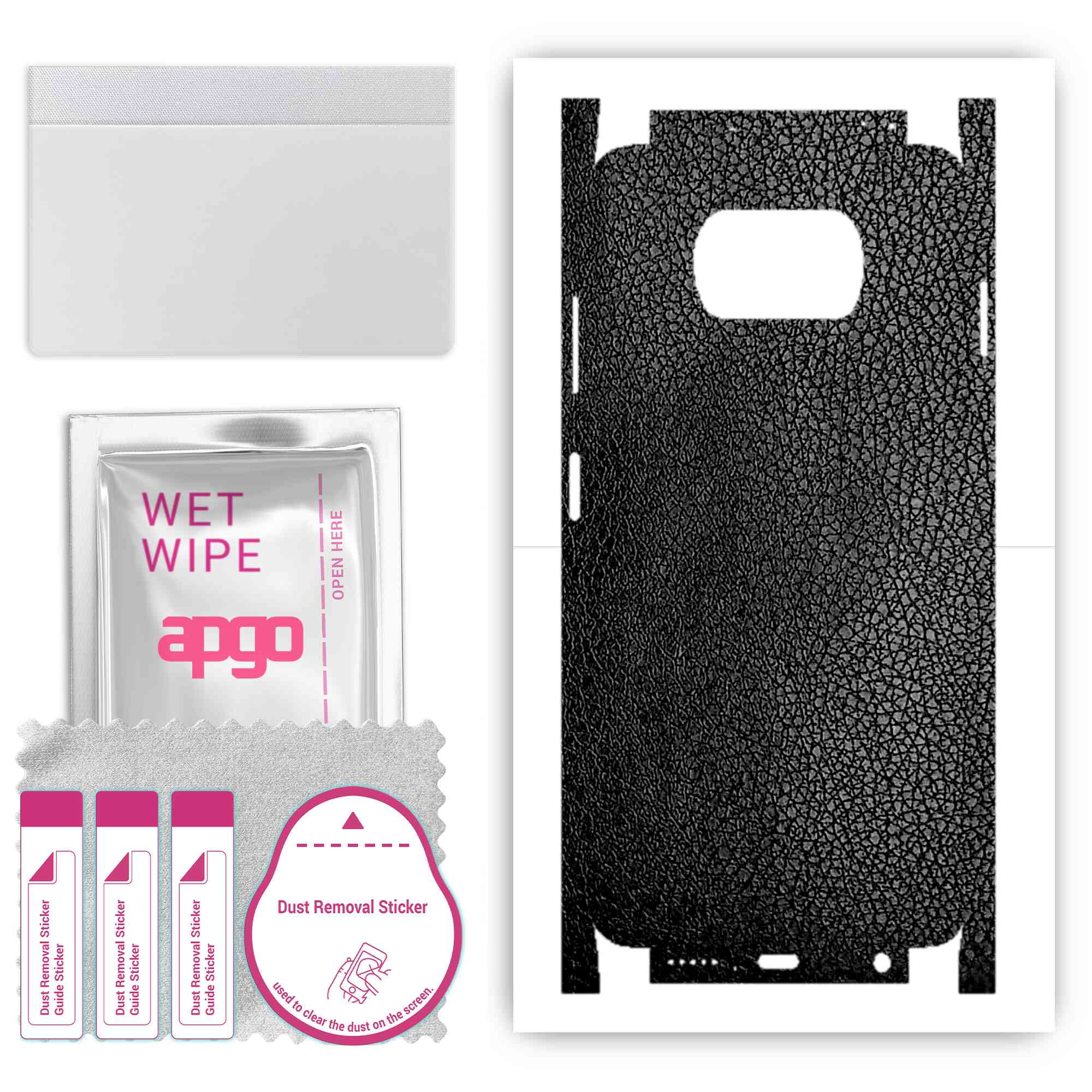 Apgo Protective Skin Sticker for the back+sides compatible with Xiaomi Poco X3 Pro, Full Wrap Film, Foil, Vinyl - Pattern Black Leather
Apgo Protective Skin Sticker for the back+sides compatible with Xiaomi Poco X3 Pro, Full Wrap Film, Foil, Vinyl - Pattern Black Leather