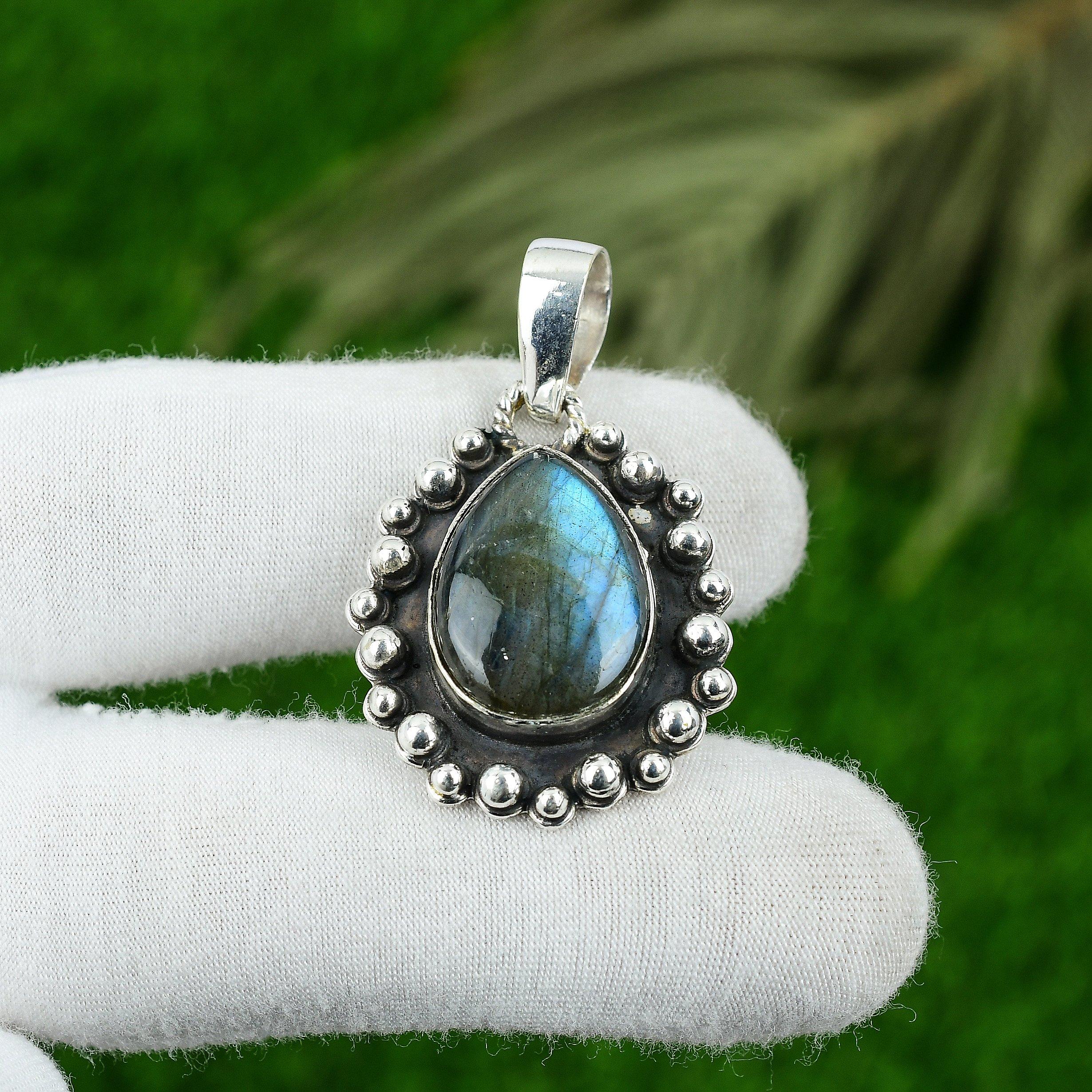 Natural Labradorite Bezel Anniversary Birthday Pendant Jewelry Sterling Silver
Natural Labradorite Bezel Anniversary Birthday Pendant Jewelry Sterling Silver