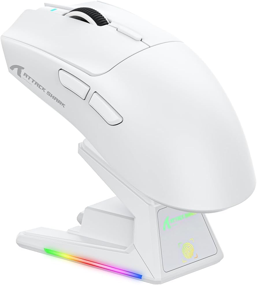 MAMBASNAKExATTACK SHARK X1 Gaming Lightweight 3 Omron Optical 100 Million Times Charging Cloud AI Professional Teflon Customizable Mouse, 49g, білий
MAMBASNAKExATTACK SHARK X1 Gaming Lightweight 3 Omron Optical 100 Million Times Charging Cloud AI Professional Teflon Customizable Mouse, 49g, білий