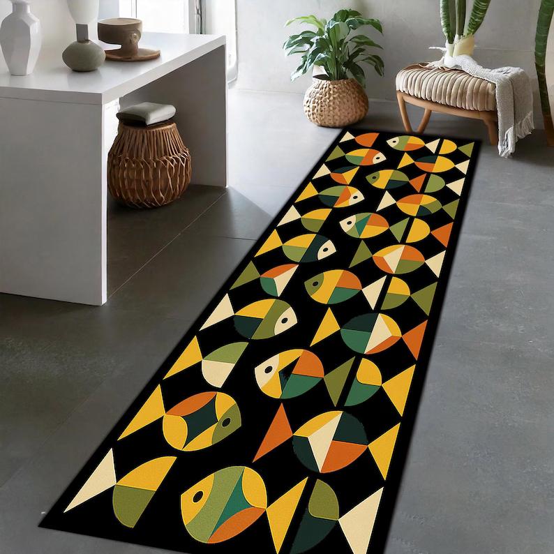 Fish Pattern Runner Rug Nautical Kitchen Hallway Decor Coastal Hallway Carpet Underwater Themed Bedroom Home Decoration 40X120CM
Fish Pattern Runner Rug Nautical Kitchen Hallway Decor Coastal Hallway Carpet Underwater Themed Bedroom Home Decoration 40X120CM