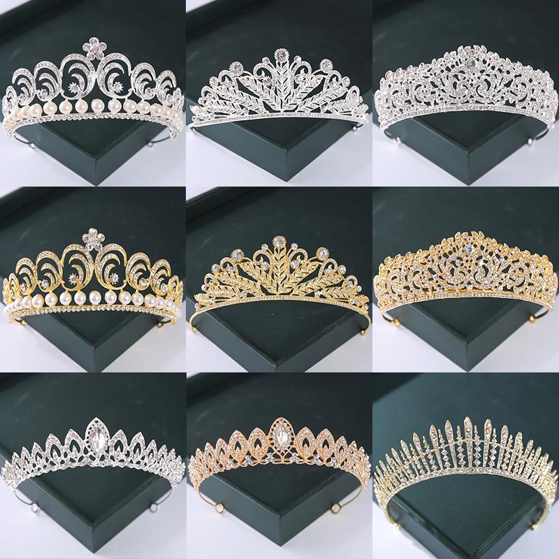 Trendy Gold Silver Color Crystal Tiara And Crowns Pearl Queen Princess Wedding Diadem New Sale Women Bridal Hair Accessories
Trendy Gold Silver Color Crystal Tiara And Crowns Pearl Queen Princess Wedding Diadem New Sale Women Bridal Hair Accessories