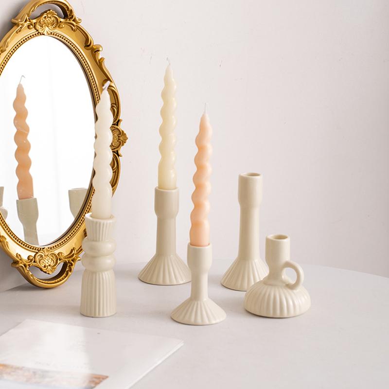 Ceramic Handicrafts Desktop Candle Cup Ins Candlestick Decorative Solid Color Ornaments Multiple Styles Ambience Unique Home Decor
Ceramic Handicrafts Desktop Candle Cup Ins Candlestick Decorative Solid Color Ornaments Multiple Styles Ambience Unique Home Decor